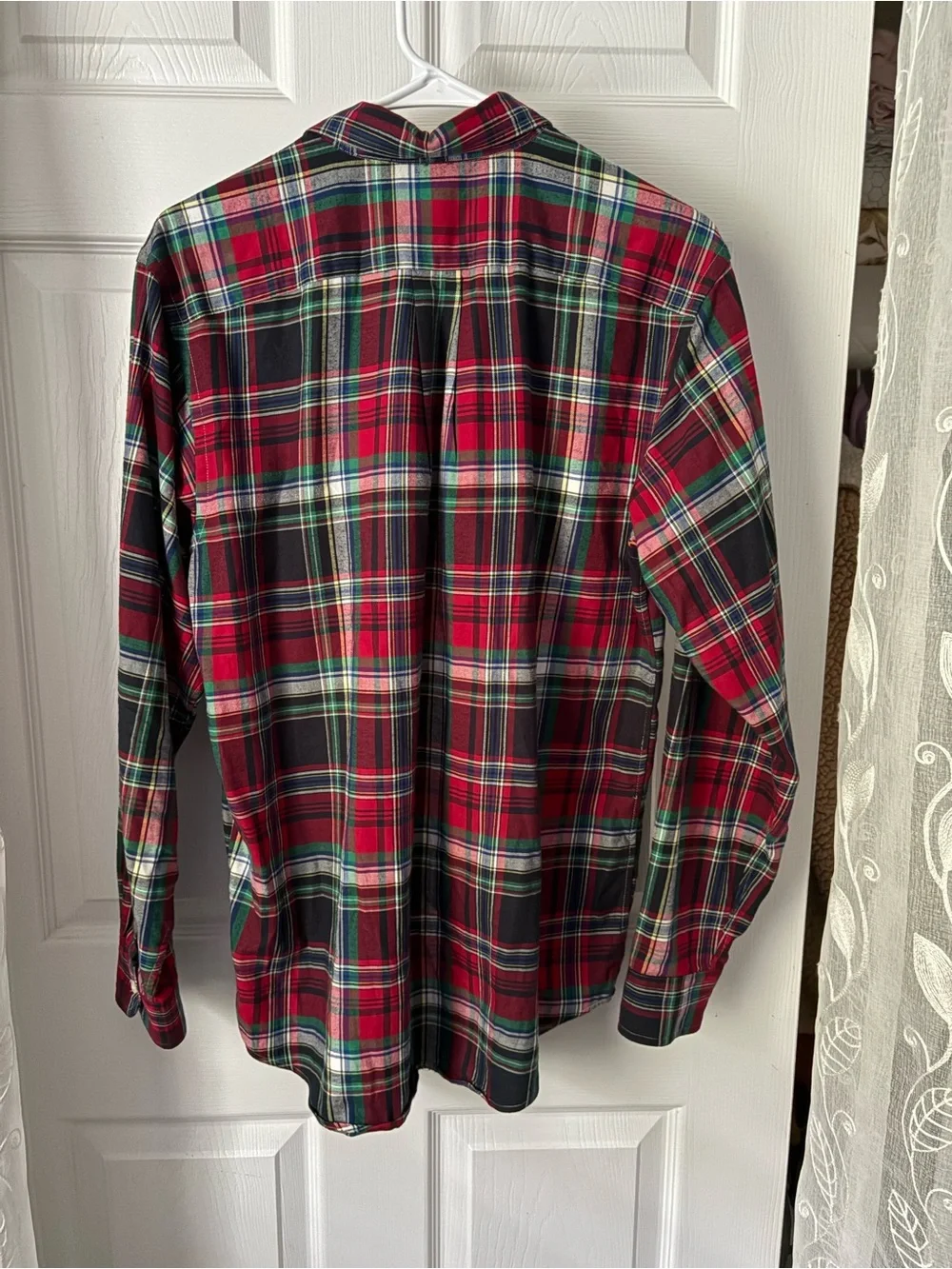 Ralph Lauren Boys Plaid Long Sleeve cotton Button Up Shirt Size XL 18-20